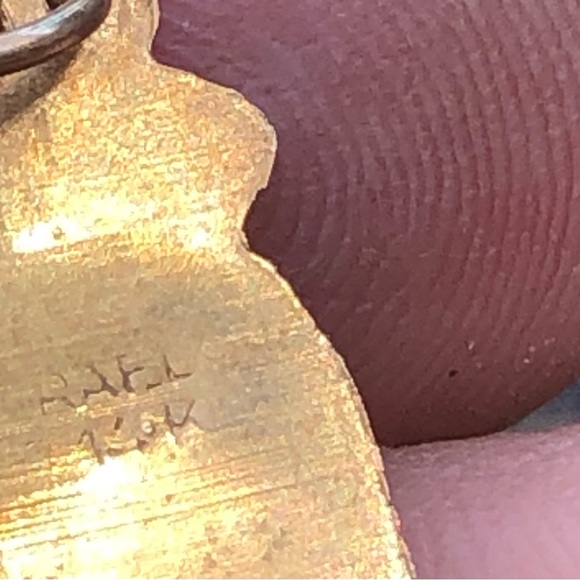 14K GOLD VINTAGE HAMSA CHARM - Picture 2 of 5